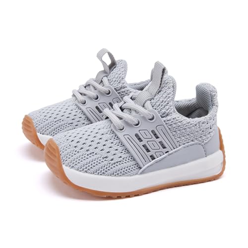 BMCiTYBM Baby Walking Shoes Unisex Infant Sneakers Grey Size 18-24 Months by BMCiTYBM - Used condition - Image 4