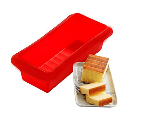 Hangnuo - Moule à gâteau en silicone Rectangular Loaf Pan