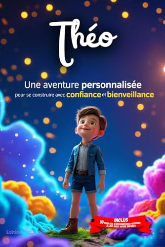 Théo découvre le monde: Livre personnalisé prénom, leçons de vie, mini-histoires magiques, aventures, confiance en soi, affirmations positives, ... en famille, endormissement paisible : Théo