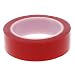 LUOSI Nastri bifacciali Lunghezza 3/10 M Larghezza 5/10/15/30 MM Forte Trasparente Acrilico Schiuma, Rosso, 15 mm x 3 m