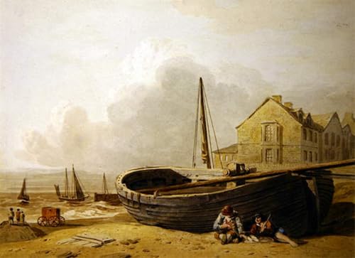 Affiche Varley bateau de pêche Hastings impression sur toile déco de bureau 60x90cm