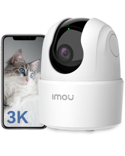 Imou 5MP Cámara Vigilancia WiFi Interior 3K, 360° Cámara de Vigilancia Bebe con Visión Nocturna, Detección de Humana, Compatible con Alexa, Ranger 2C