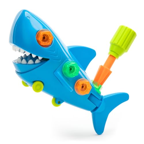 Educational Insights Design & Drill(R) Shark - Take Apart Toy, 13 Pieces, Kid-Friendly Screwdriver, Toddler STEM Toy, Gift for Ages 3+ by Educational Insights - Used condition - US$9.41