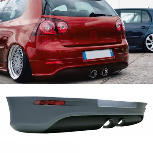 DM Autoteile 3161 Heck Diffusor Stoßstangeneinsatz + Hitzeblech + Reflektoren kompatibel für VW Golf 5 V R32 DM Autoteile 3161 Heck Diffusor Stoßstangeneinsatz + Hitzeblech + Reflektoren kompatibel für VW Golf 5 V R32