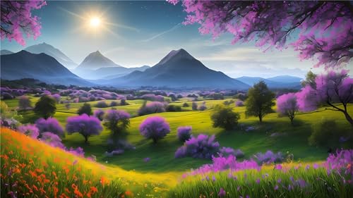 Peinture Diamant Noël Cadeau Idéal Loisir Créatif Adulte Broderie Paysage Lac