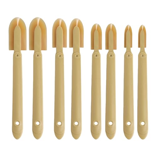 Set di 8 attrezzi in silicone robusto per rimozione della malta e finitura di lunga durata nei lavori di costruzione, kit di pulizia facile