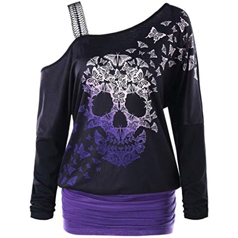 BOLANQ Crop Long Sleeve T Shirt Ladies Short Plain Round Neck Top 8-14 Purple Cover
