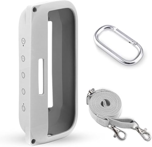 Image of co2CREA Soft Silicone Case Replacement for Bose SoundLink Flex Bluetooth Portable Speaker (Silicone Case, White Smoke Case)