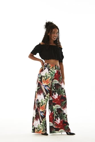 Lady High Waist Wide Leg Pants in Tropical Twilight3