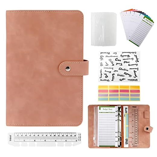 10 st A6 Pengar Organizer Med Fickor Topretty Money Organizer Med 8 Transparenta Pengakuvert Ekonomiväska Färgglada Klistermärken Engelska Ordetiketter 15cm Linjal