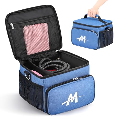 Moongiantgo Steam Cleaner Carry Bag, Protective Organizer Case with Adjustable Compartments & Extra Pockets for Handheld Steamer Accessories (Storage Bag Only, Machine Not Included)