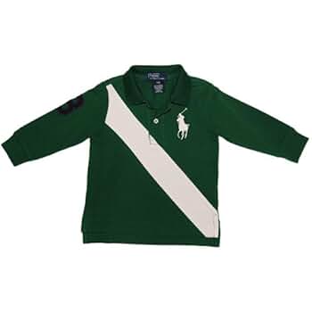 Polo Ralph Lauren ダークグリーン 長袖ポロシャツ ビックポニー ポロラルフローレン ダブル ビッグポニー エンブレム 長袖
