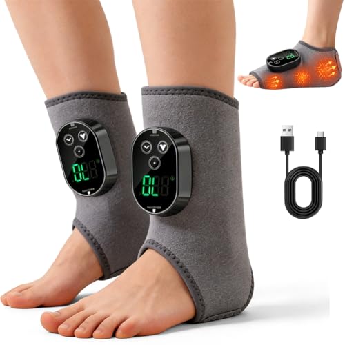 Fußmassagegerät Elektrisch, Kabellos mit Akku, Heiz- und Vibrationsfunktion