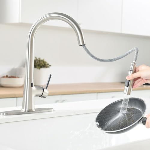 Robinet de cuisine mitigeur extractible automatique capteur