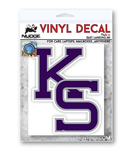 Image of Collegiate NCAA Car Decal Made from Premium Weatherproof Vinyl (Kansas State KS)