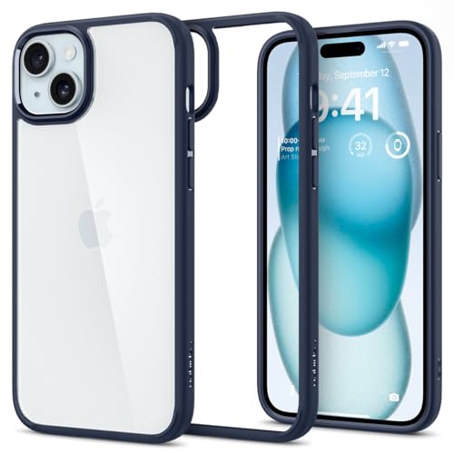 Image of Spigen for iPhone 15 Case, Ultra Hybrid [No Magnet Ring][Anti-Yellowing] - Navy Blue
