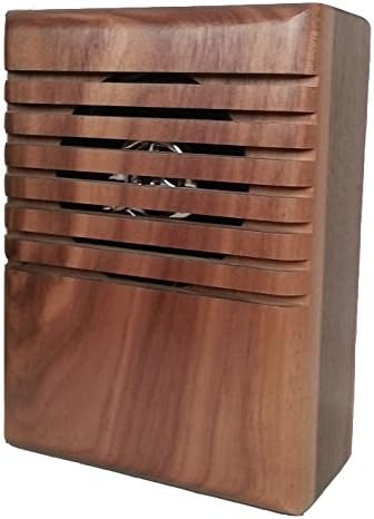 YourBell MP3 Door Chime, Programmable DoorBell, Walnut With Clear Coat. Made In The USA By BCS Ideas Corporation.