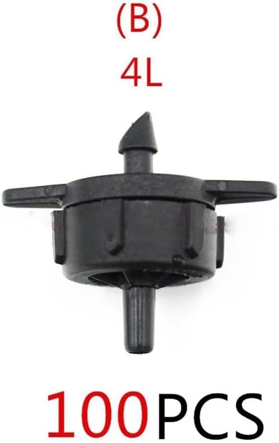Irrigation System forgarden 100x Pressure Compensating Dripper for Irrigation System forgarden drip Irrigation Parts Garden Sprinkler(4L)