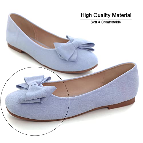Dear Time Women's Flats Shoes Bowknot Dressy Ballets Loafers Wedding Business Casual Walking Shoes2