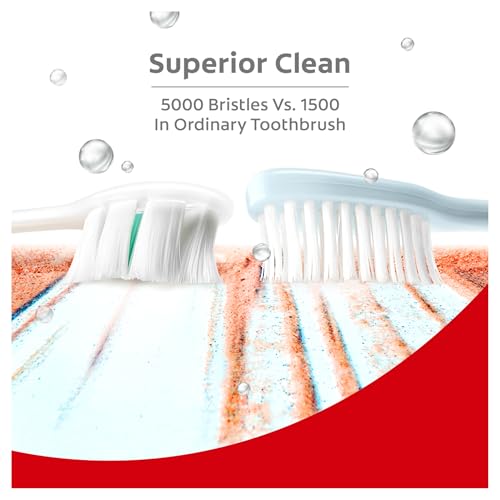 Colgate Gentle UltraFoam Ultra Soft Bristles Manual Toothbrush for adults, 2 Pcs, Soft Bristles for Superior Clean, Multicolor - image 6
