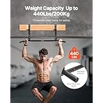 VEVOR Joist Mount Pull Up Bar, Ceiling Mounted Chin Up Bar for Home Gym, Multi-Grip Pull Ups, 42 in Width Multifunctional Training Station, Heavy Duty Steel Upper Body Workout Bars, 440 lbs Capacity - Image 2