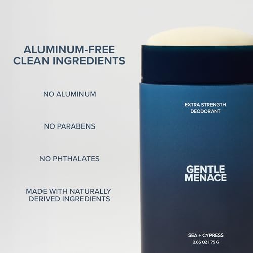 Image of Gentle Menace Aluminum-Free Deodorant for Men, Sandalwood