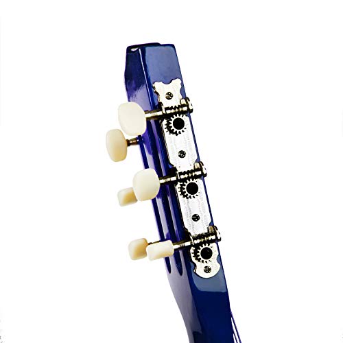 Master Play Kids Guitar Wood Ages 5-13 For Boys Clasical With Case And Accessories Great For Beginner To Learn 30 Inch Blue thumb #3