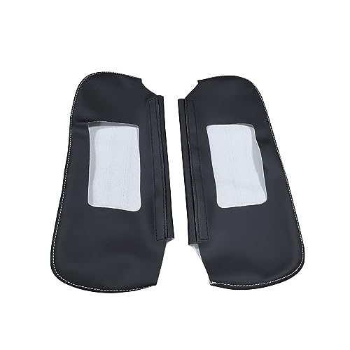 Zieichy Left and Right Side Car Sun Visor Cover Pair for Chevy Camaro 1993-2002, Sunvisor Covering Compatible with Firebird 1993-2002, Microfiber Leather,Trim-Gray Stitch