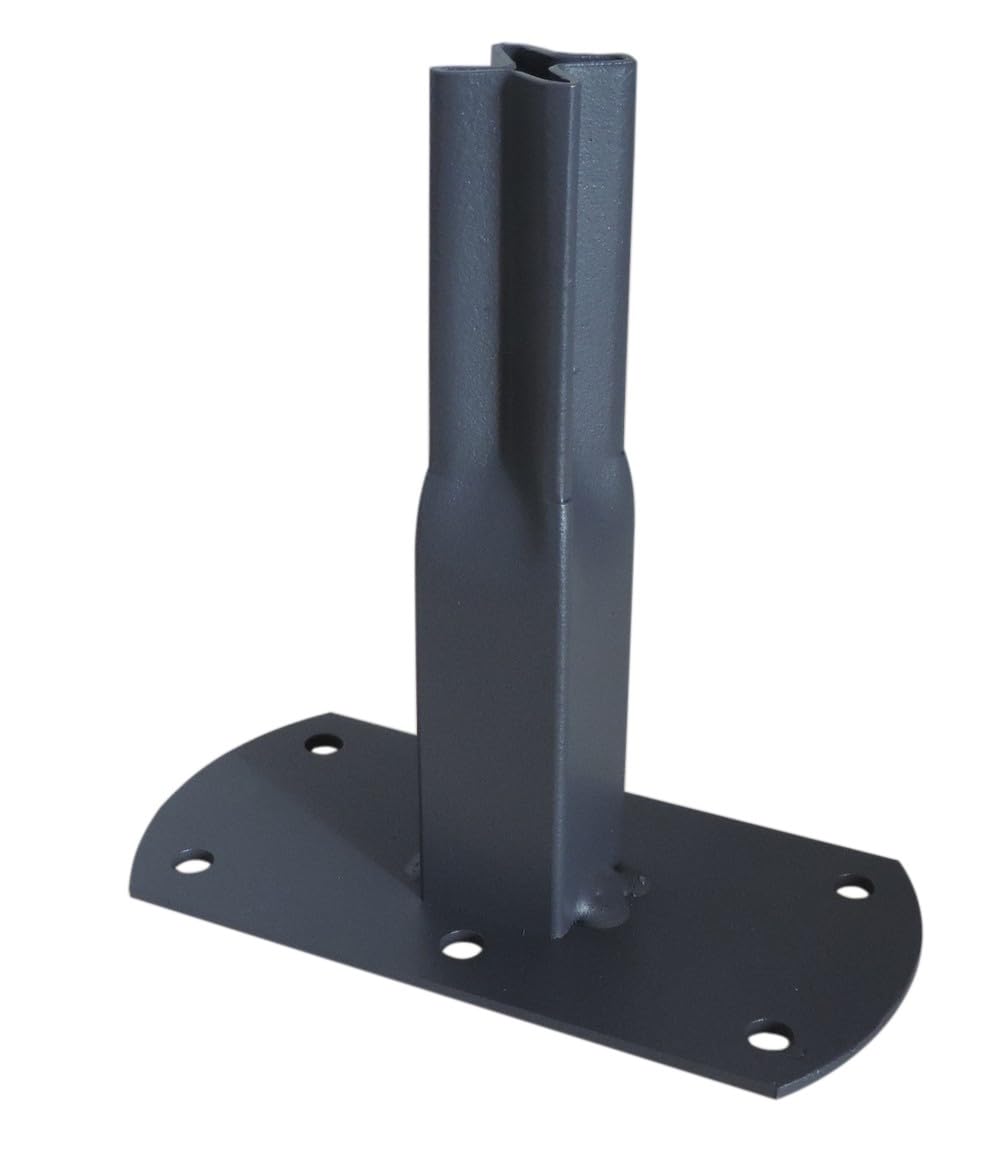 Louis Moulin Pack 4 Pieds Tube carré 20 à Visser 13x6x12 cm - Anthracite - Made in France
