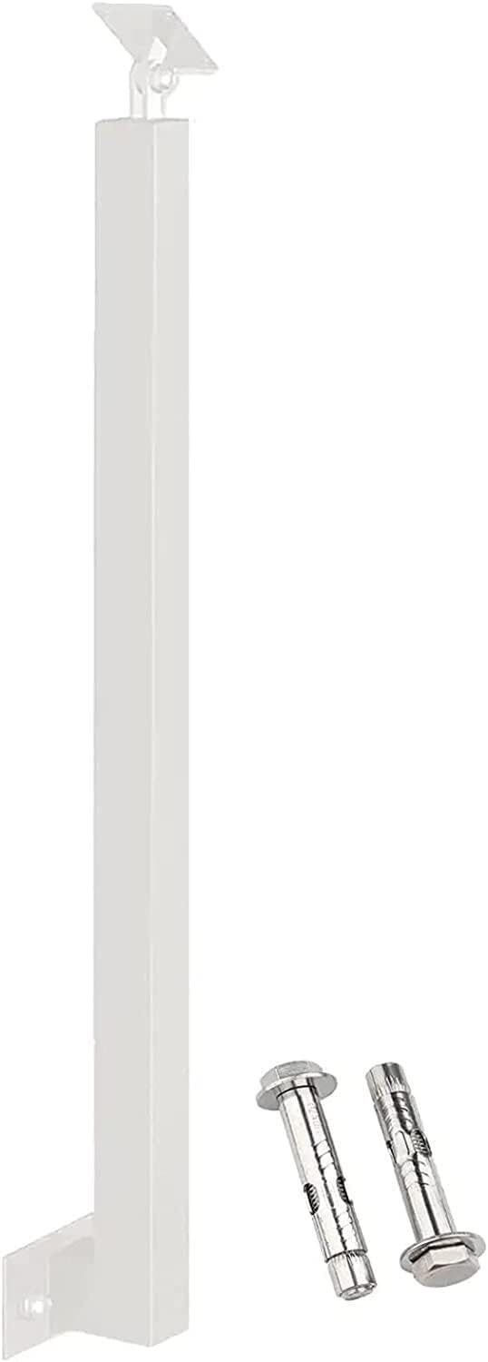 Escaliers extérieurs sans arbre métal blanc balustrade contremarche plate-forme 85cm