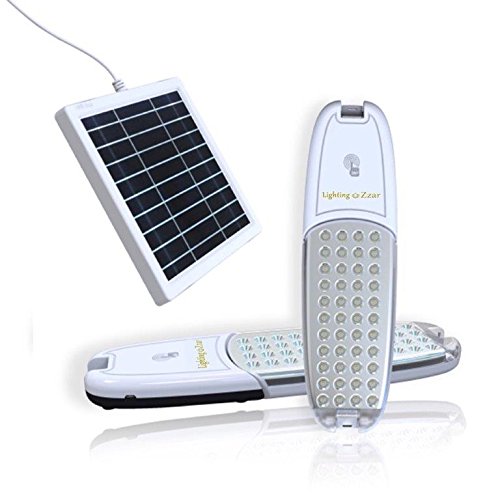 LZ- Portable LED Foldable Desk Lamp/Lantern - Study/Office/Camping -Rechargeable Solar Panel Included