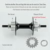 13T/14T/15T/16T/17T/18T Fixed Gear One Speed Bicycle Free Wheel Cogs Sprocket & Lockring FlywheelFor Fixie Track Bike Hub