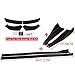 Evargc Universal Car Front Bumper Lip Spoiler Body Kits + 2M / 86.6