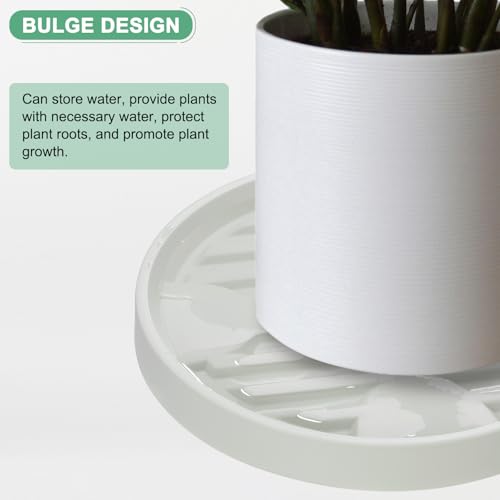 M METERXITY Pacote com 2 suportes para plantas com rodas, carrinho redondo de 30 cm com rodízios ocu