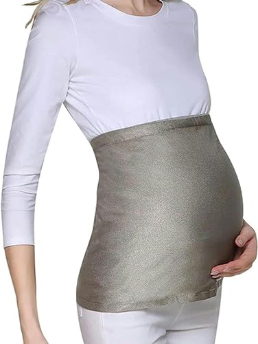 DHUILG Escudo de protección antiradiación EMF, blindaje de 360°, Desgaste de Maternidad, radiación electromagnética de Fibra Plateada Completa para protección Anti EMF WiFi 5G