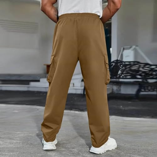 Men's Cargo Joggers Streetwear Techwear Pants Fashion Outdoor Casual Baggy Workout Trousers with Multi Pockets4