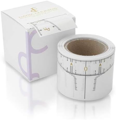 Daria Chuprys Original Golden Brows Eyebrow Measurement Ruler Roll of 50pcs