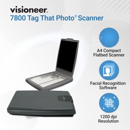 Visioneer 7800 Scanner de photos et de documents couleur à plat pour PC
