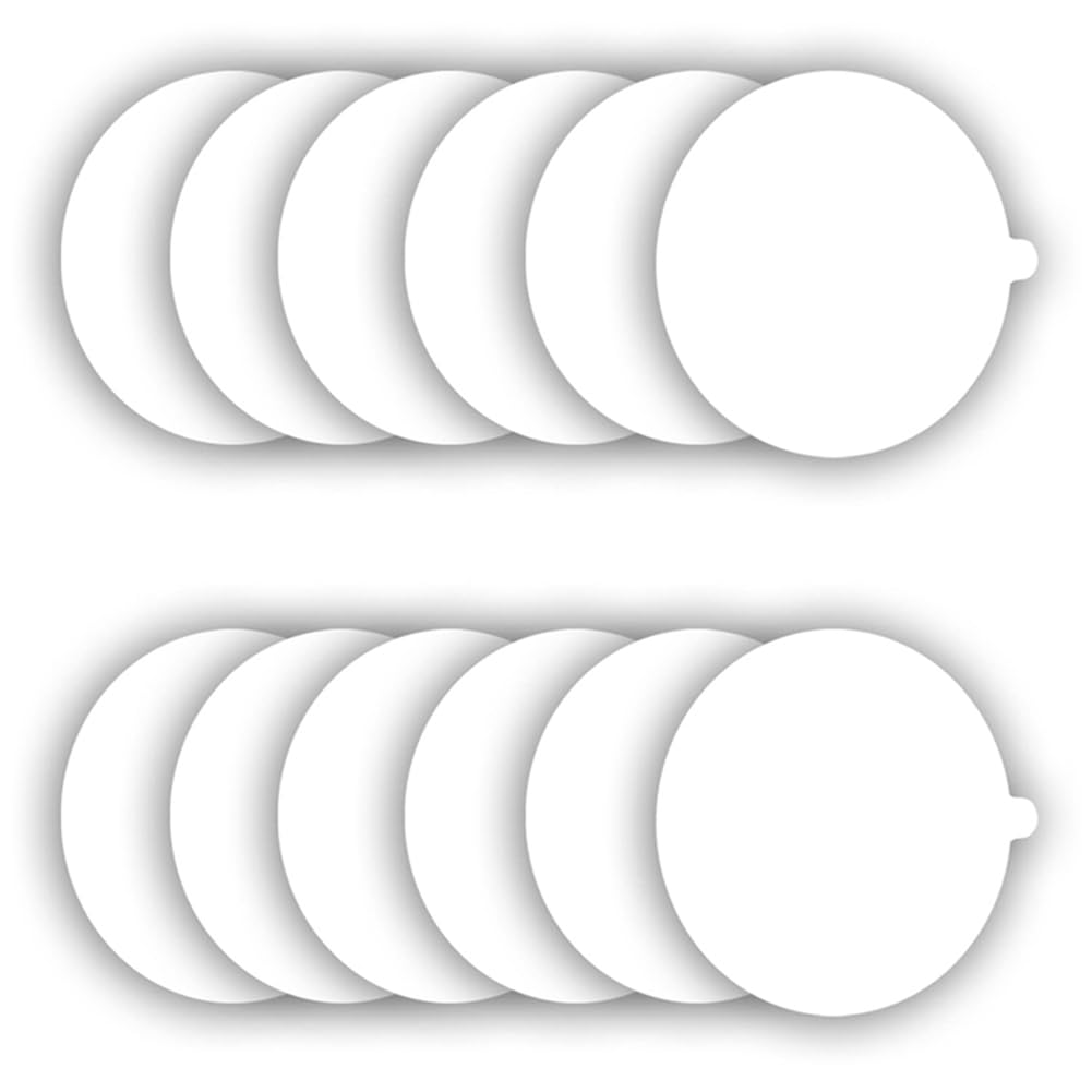 Disques de Recharge pour Piège à Puces, Planches de Colle de Remplacement, Paquet de 12, 7,1 Pouces, Convient à la Plupart des Modèles de Pièges à Puces à Dôme Collant, Durables, Faciles à I