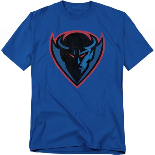 DePaul University Official Primary Logo Unisex Adult T-Shirt, DePaul University, 3X-Large