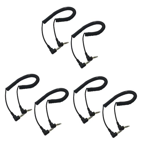 Cable de audio estéreo Gadpiparty con conectores resistentes y diseño enrollado estable 7