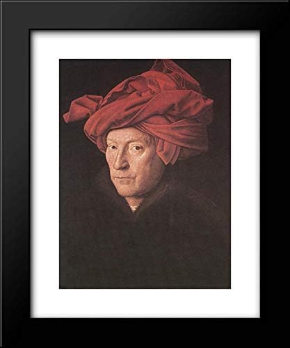Man In A Turban 15x18 Framed Art Print by Jan van Eyck