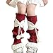 Girls Leg Warmers Y2K Cute Baggy Bowknot Fuzzy Long Socks Fall Fashion Christmas Streetwear Kawaii Lolita Harajuku Leg Warmer