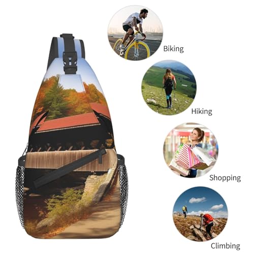 Bolso cruzado tipo bandolera negro para hombre y mujer miniatura 6