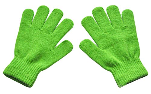 Boys and Girls Warm Winter Knitted Writing Gloves, 5-12 Years Old