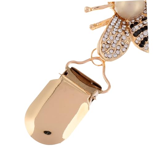 Broche abeille dorée : fixez vos cardigans et pulls ouverts facilement - 7