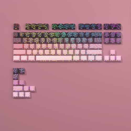 Set de teclas Topographic 4.0, 97 teclas PBT perfil Cherry miniatura 2