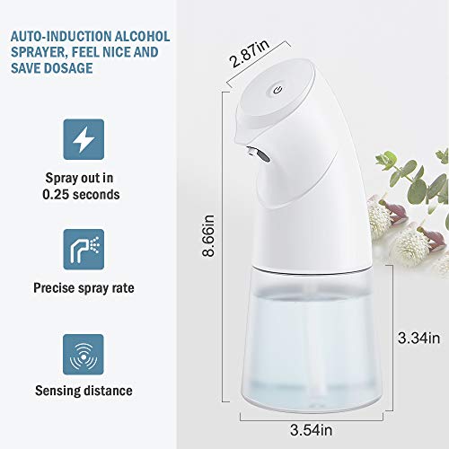 Blumway Automatic Hand Sanitizer Dispenser, 450Ml Liquid Alcohol Spray Touchless Dispenser, Touch Free Countertop Alcohol Sprayer Dispenser With 2 Levels Dispensing Volume For Home/Hotel/Hospital #TOP4