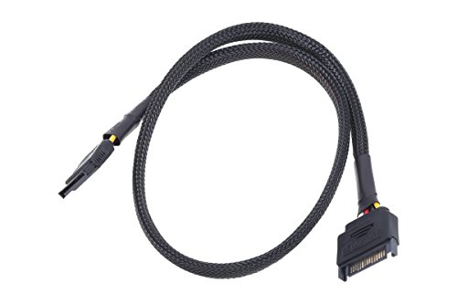 Phobya SATA power extension internal 60cm - black Cables SATA cables