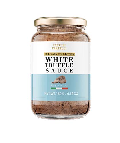 The Original TARTUFI FRATELLI White Truffle Sauce 6.34 oz. (180g) - Product of Italy - Non-GMO, Gourmet Food Quality, Vegan , Vegetarian, Gluten Free